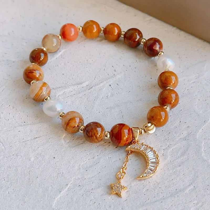Crystal Freshwater Pearls Zircon Moon