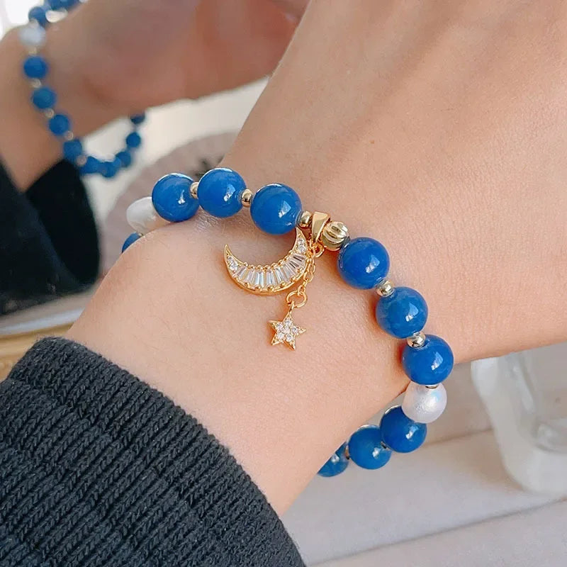 Crystal Freshwater Pearls Zircon Moon