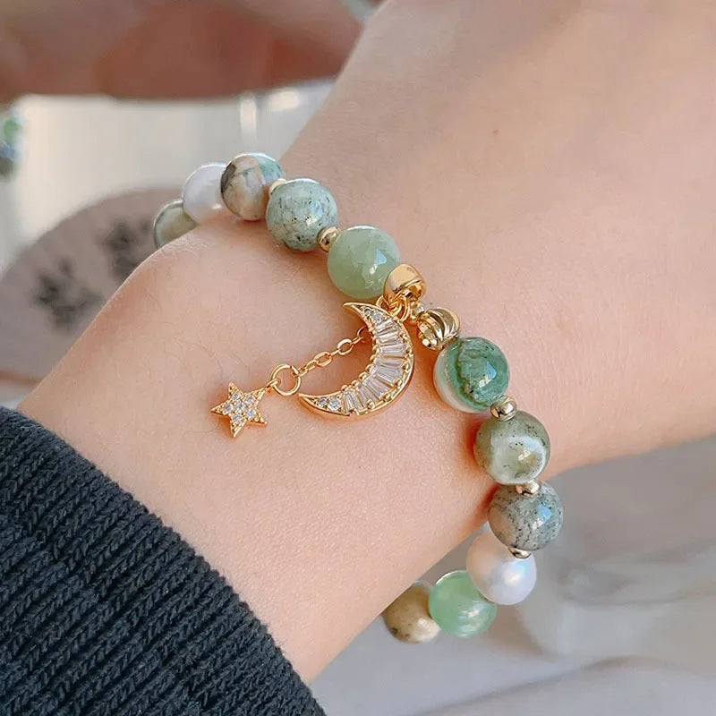 Crystal Freshwater Pearls Zircon Moon