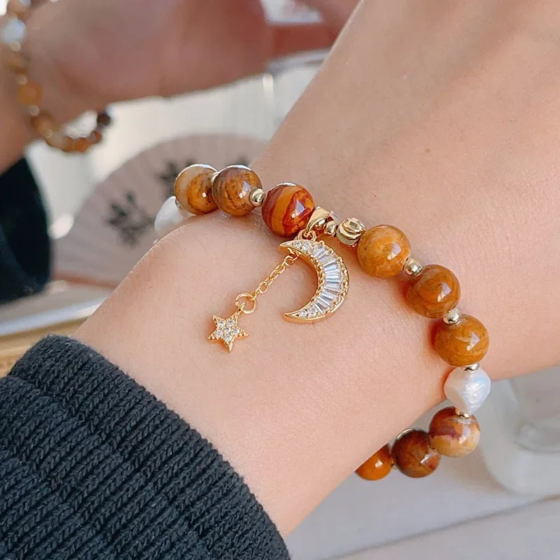 Crystal Freshwater Pearls Zircon Moon